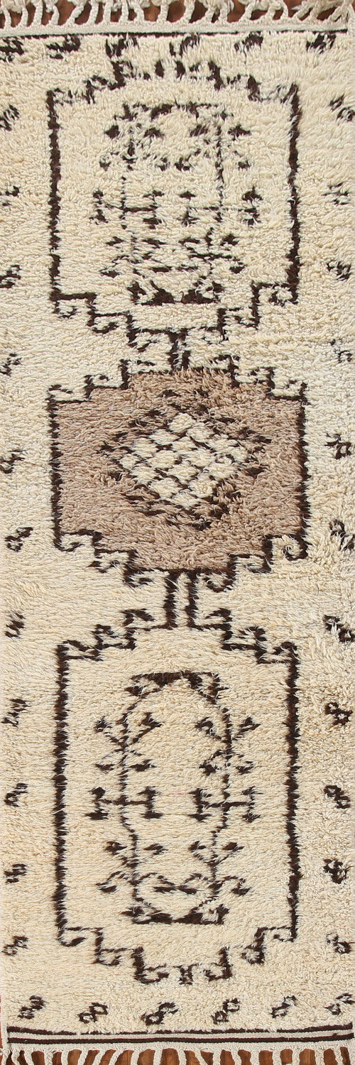 Natural Dye Kurdish Turkish Runner Rug 3x11