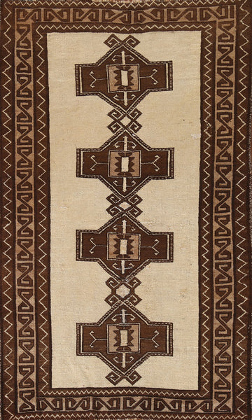 Geometric Gabbeh Persian Rug 3x6