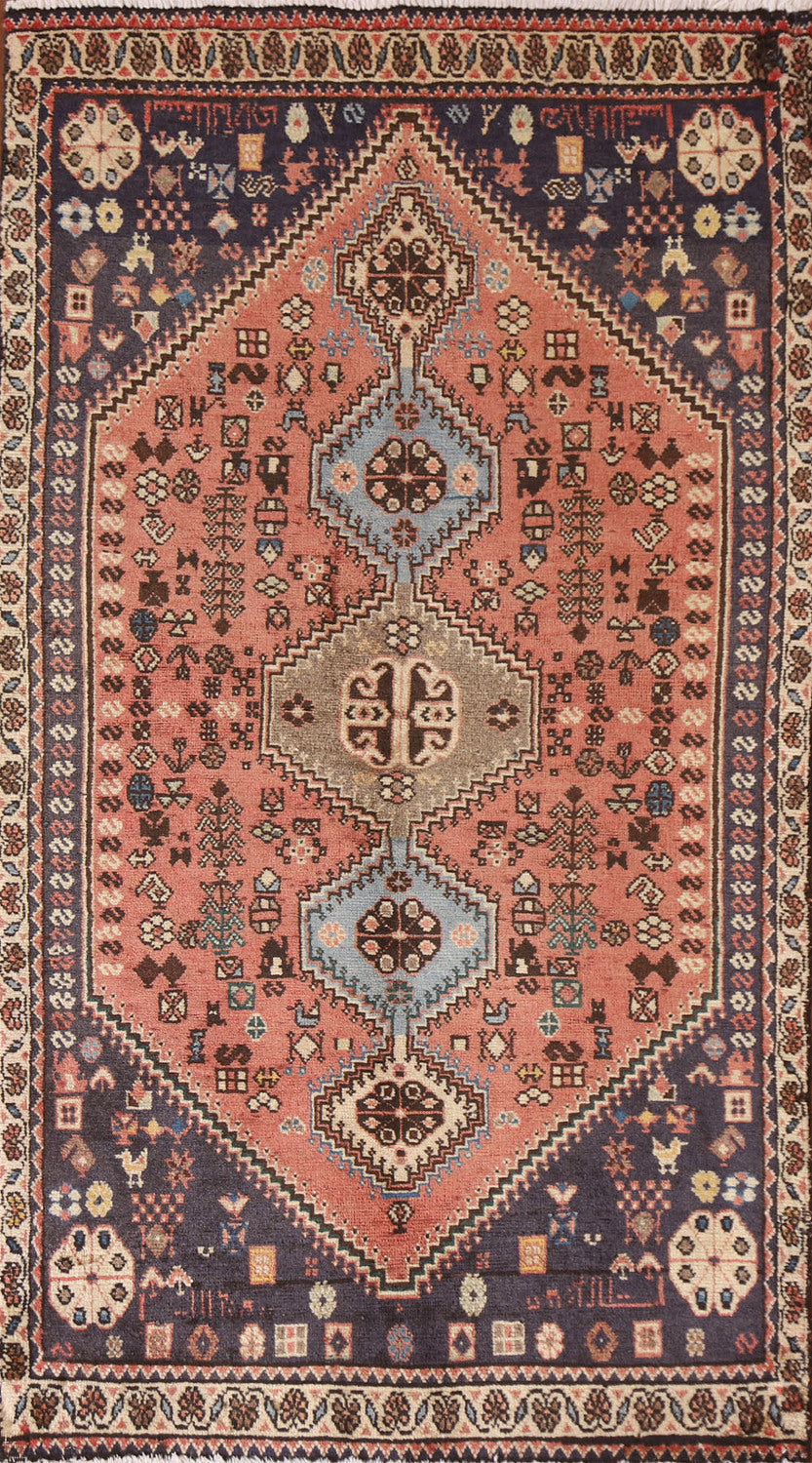 Tribal Geometric Abadeh Persian Runner Rug 2x5