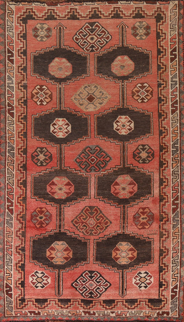 Pink Geometric Lori Persian Area Rug 5x9