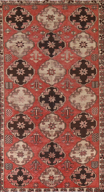 All-Over Geometric Bakhtiari Persian Area Rug 5x9