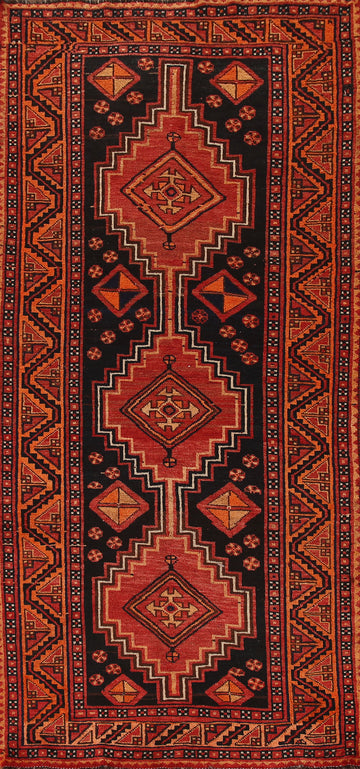 Vintage Wool Lori Persian Runner Rug 4x10