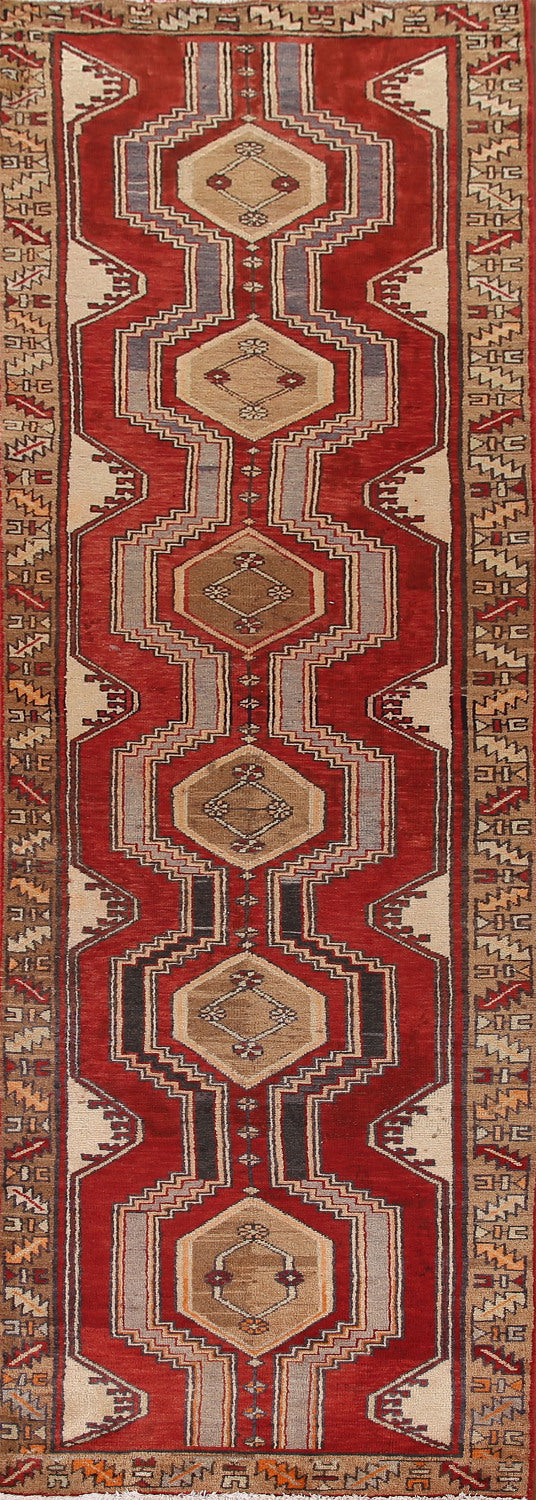 Geometric Ardebil Persian Runner Rug 3x12