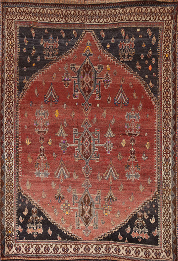 Vegetable Dye Shiraz Persian Rug 5x7