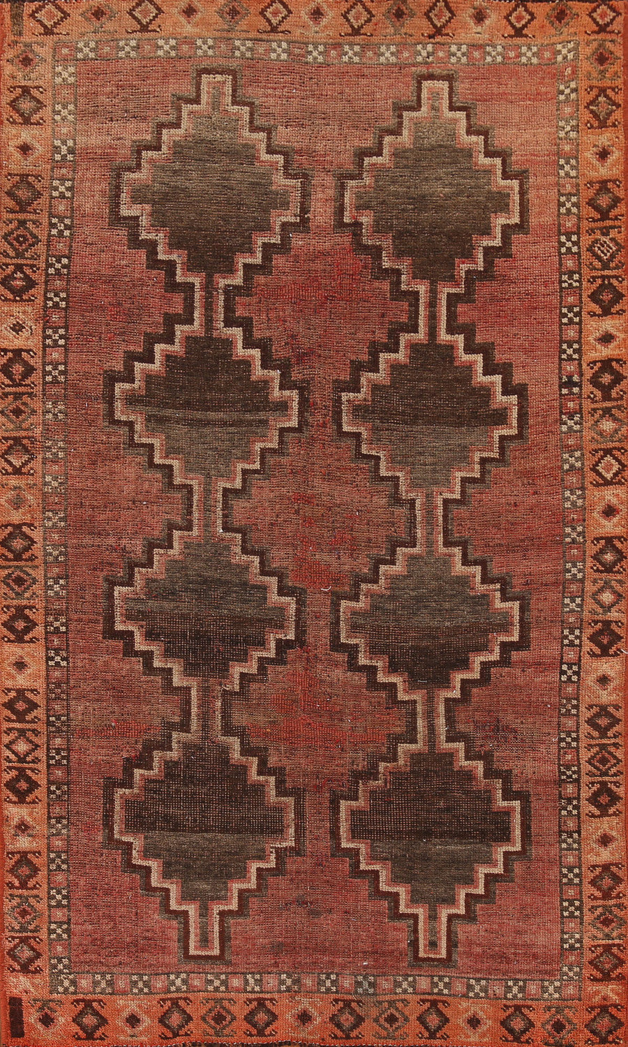 Antique Vegetable Dye Lori Persian Rug 4x7
