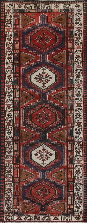 Geometric Ardebil Persian Runner Rug 3x11