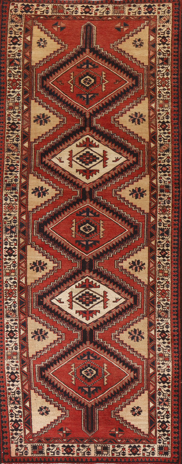 Geometric Ardebil Persian Runner Rug 4x11