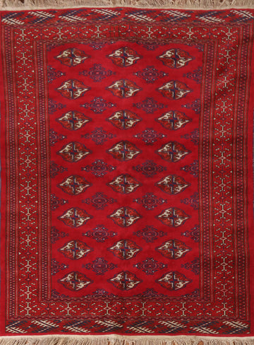 Geometric Turkoman Persian Foyer Rug 4x6