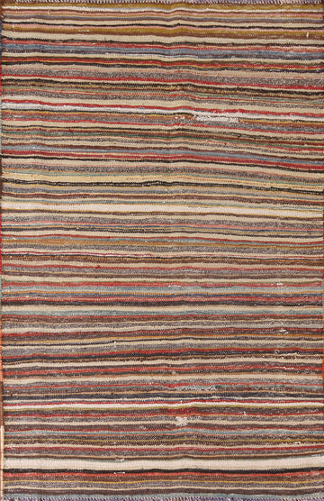 Striped Kilim Persian Rug 4x6