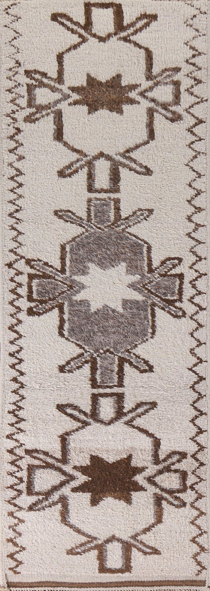 Natural Dye Anatolian Turkish Runner Rug 3x12