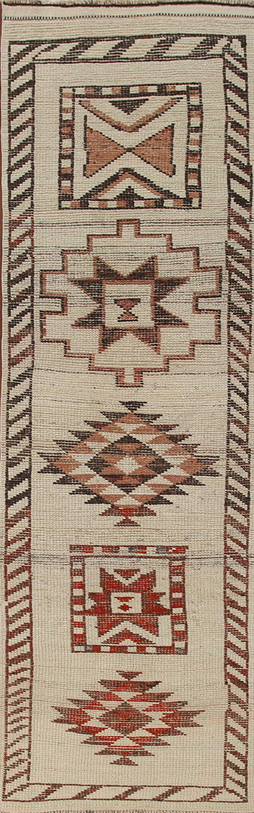 Natural Dye Anatolian Turkish Runner Rug 3x11