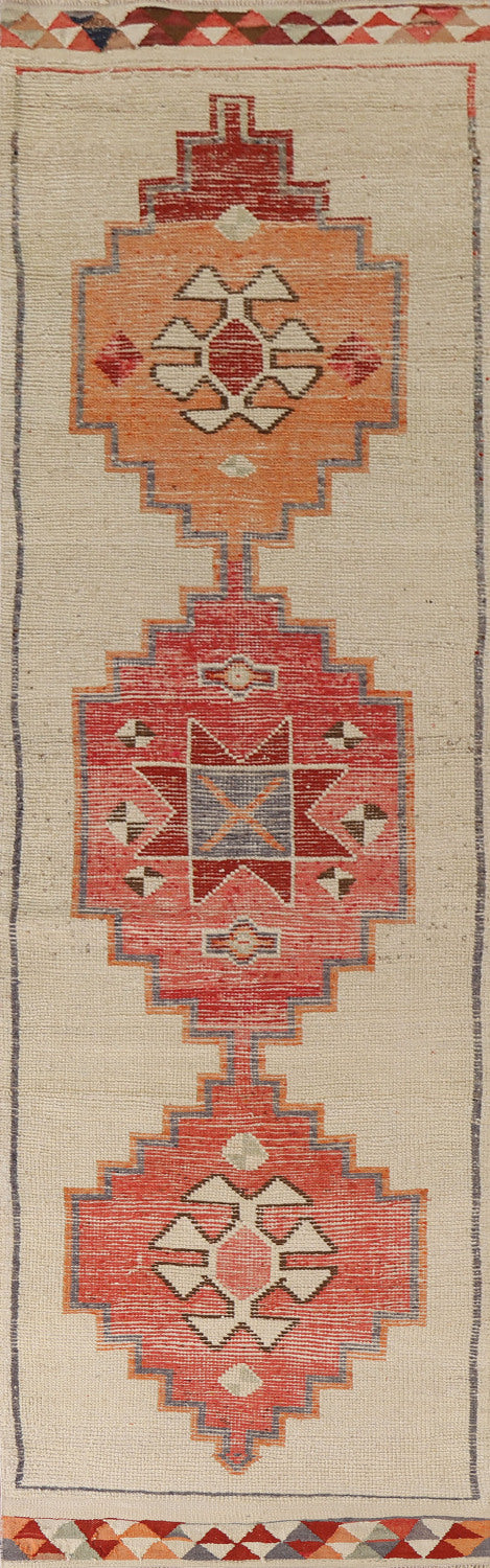 Plush Natural Dye Anatolian Turkish Runner Rug 3x12