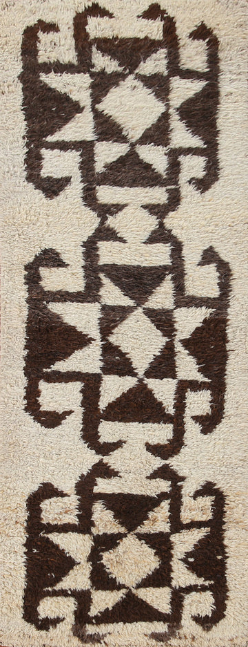 Natural Dye Anatolian Turkish Runner Rug 3x12