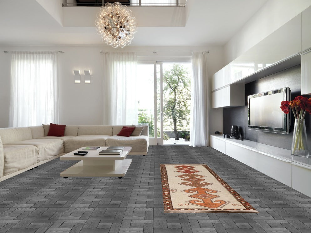 Natural Dye Anatolian Oriental Runner Rug 4x12
