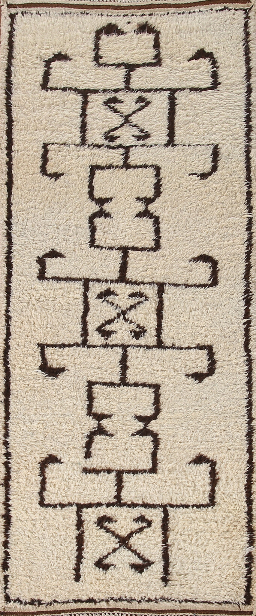 Natural Dye Anatolian Turkish Runner Rug 3x10