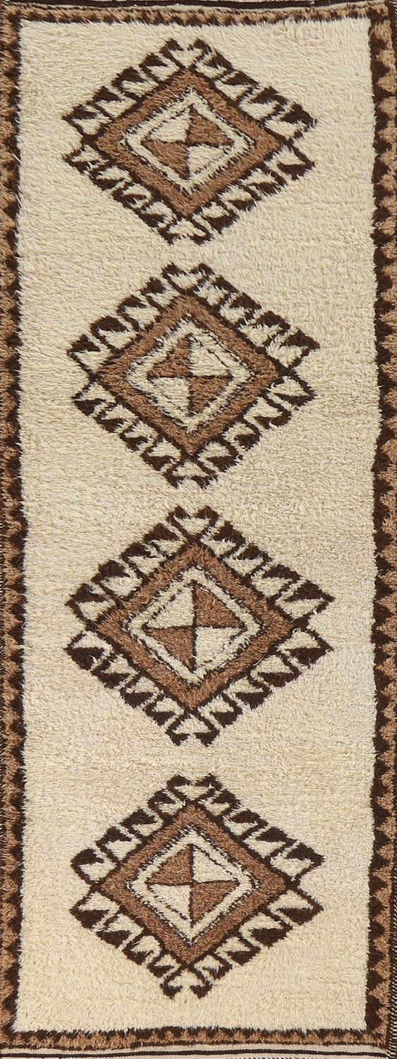 Turkish Anatolian Natural Dye Runner Rug 4x11