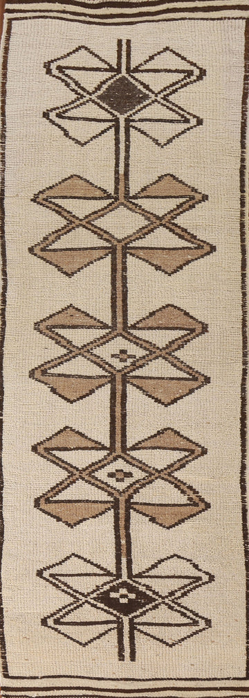 Geometric Anatolian Natural Dye Runner Rug 3x11