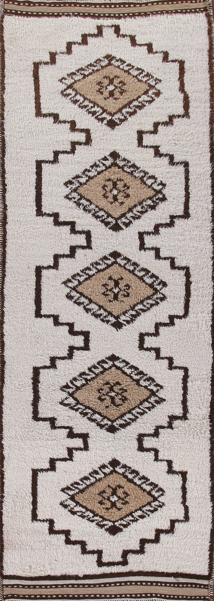 Natural Dye Anatolian Turkish Runner Rug 3x12