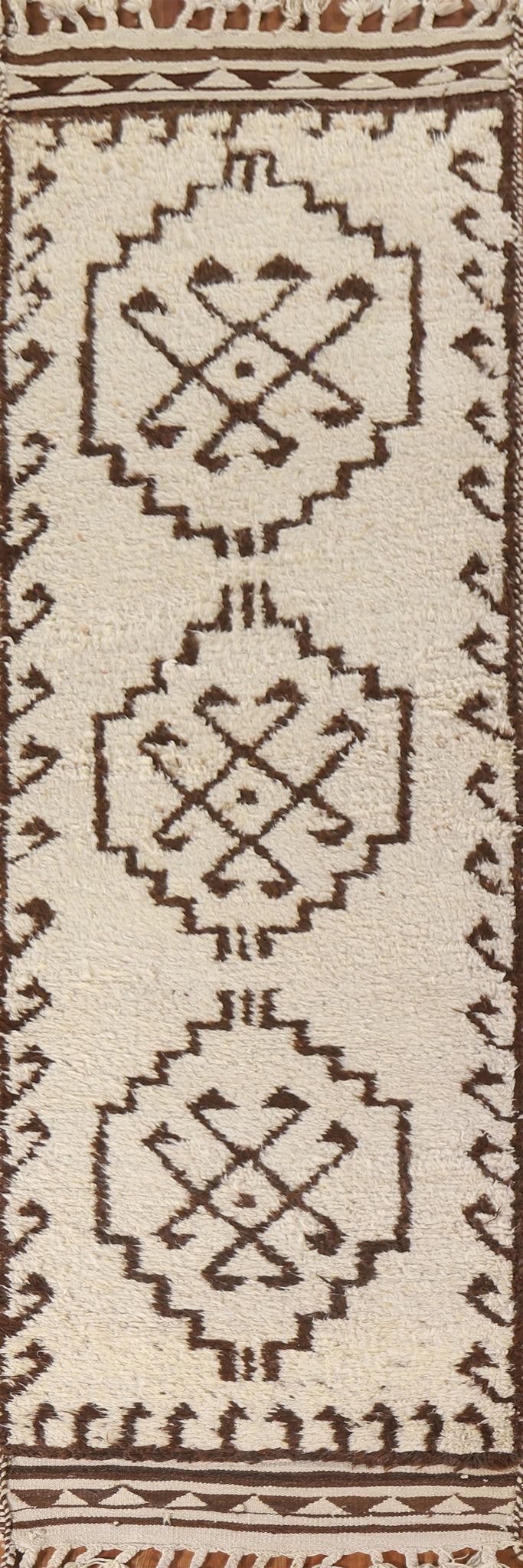 Turkish Anatolian Natural Dye Runner Rug 3x12