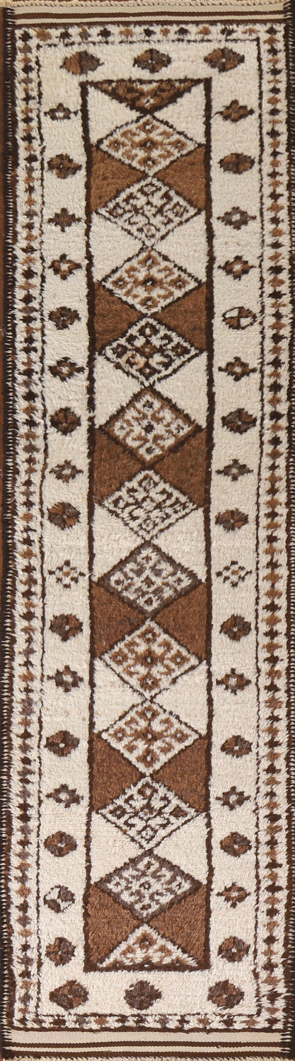 Natural Dye Anatolian Oriental Runner Rug 3x12