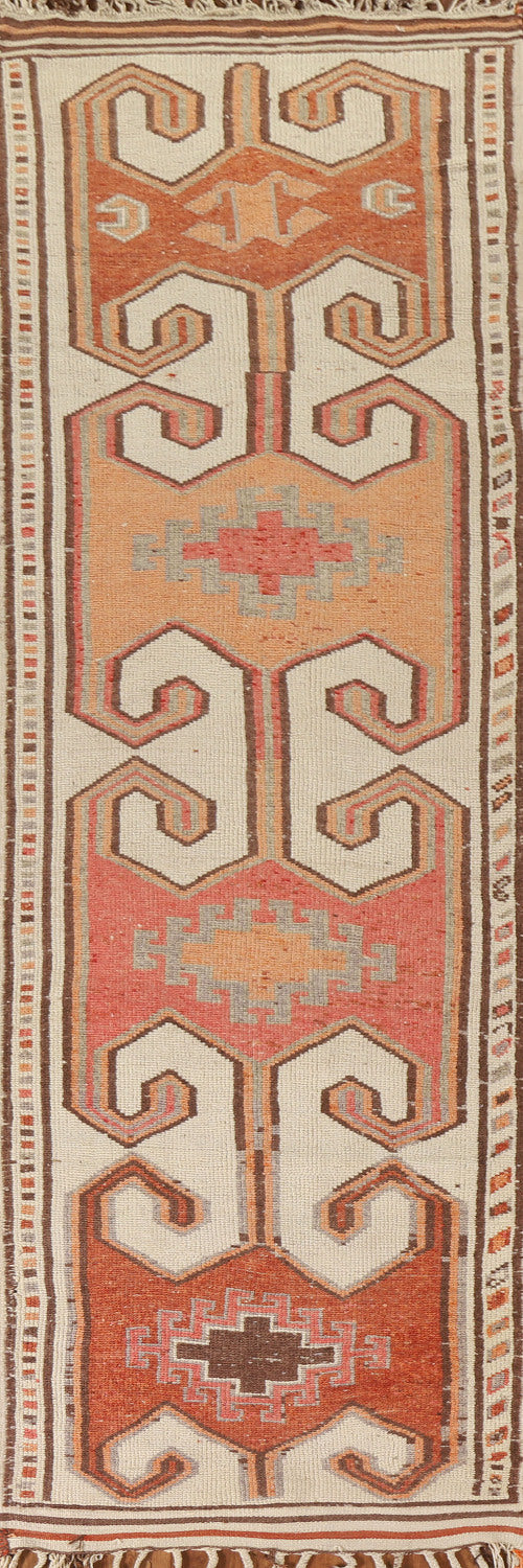 Turkish Anatolian Natural Dye Runner Rug 3x13