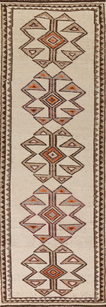Natural Dye Anatolian Turkish Runner Rug 3x12