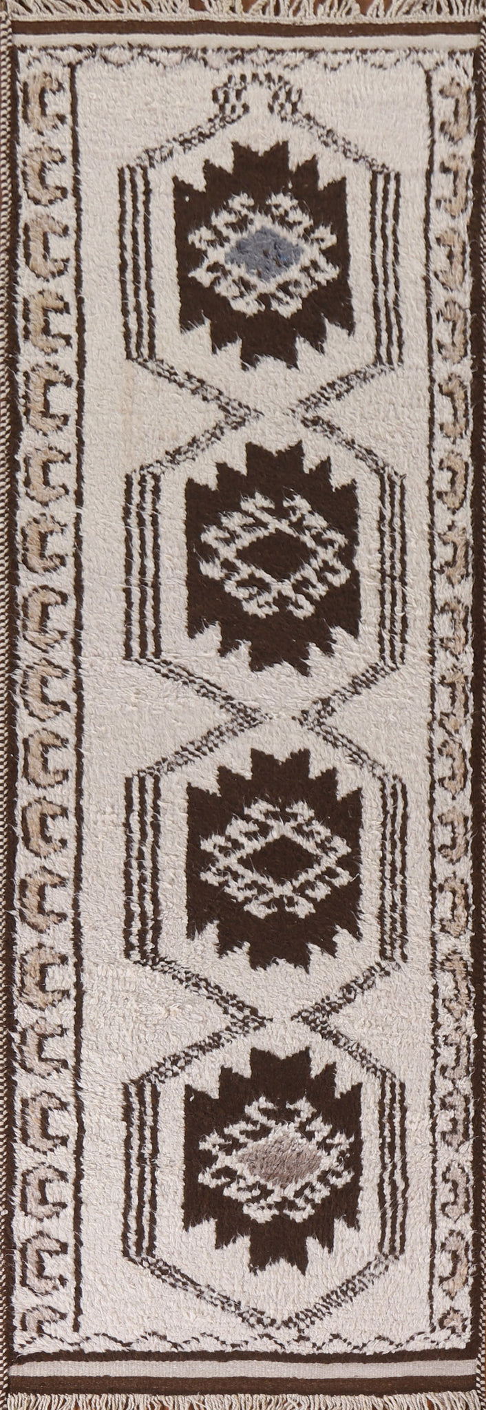 Natural Dye Anatolian Turkish Runner Rug 3x11