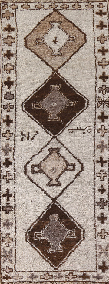 Natural Dye Anatolian Turkish Runner Rug 4x11