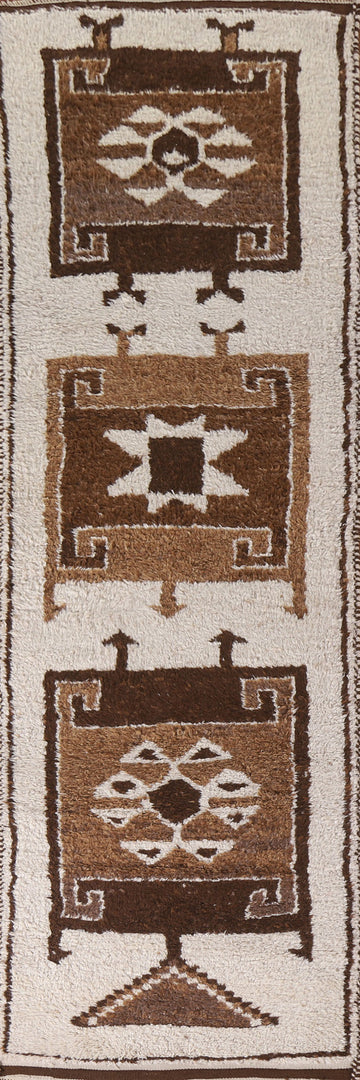 Plush Turkish Anatolian Wool Runner Rug 3x12