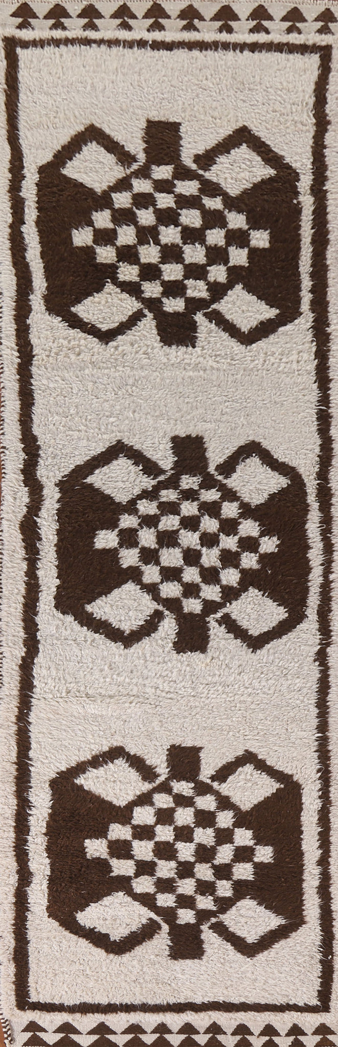 Plush Turkish Anatolian Wool Runner Rug 3x12