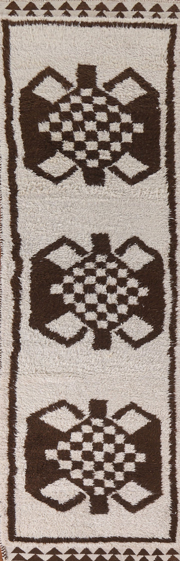 Plush Turkish Anatolian Wool Runner Rug 3x12