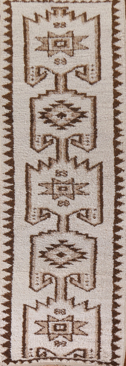 Geometric Anatolian Turkish Runner Rug 3x11