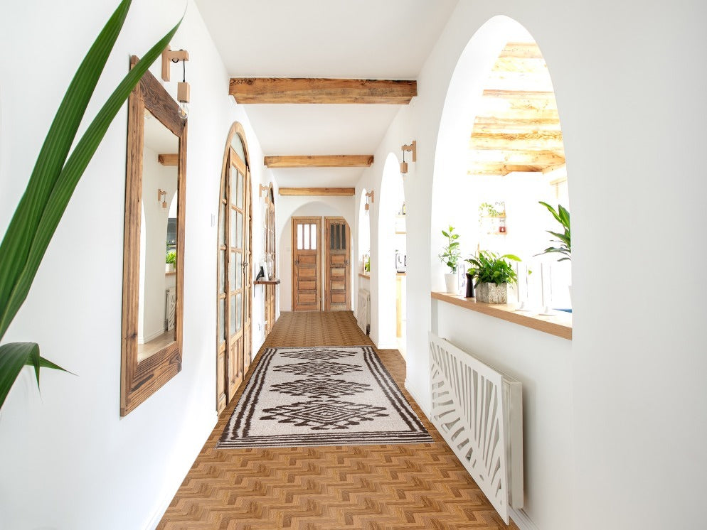 Geometric Anatolian Turkish Runner Rug 3x11