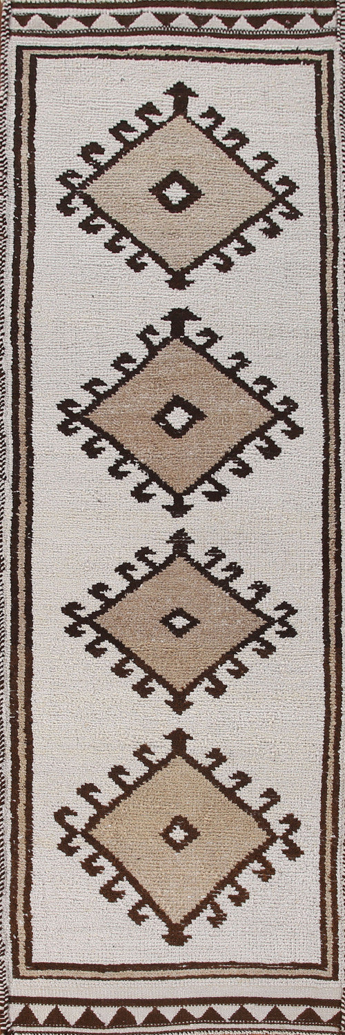 Natural Dye Anatolian Turkish Runner Rug 3x11