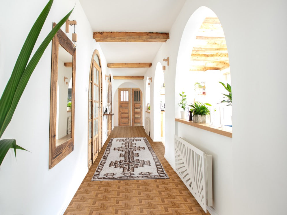 Natural Dye Anatolian Oriental Runner Rug 3x13