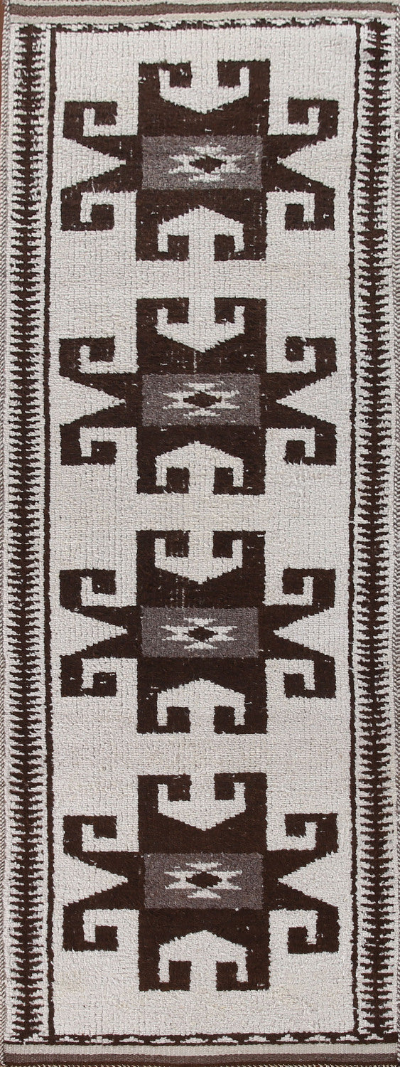 Natural Dye Anatolian Turkish Runner Rug 3x11