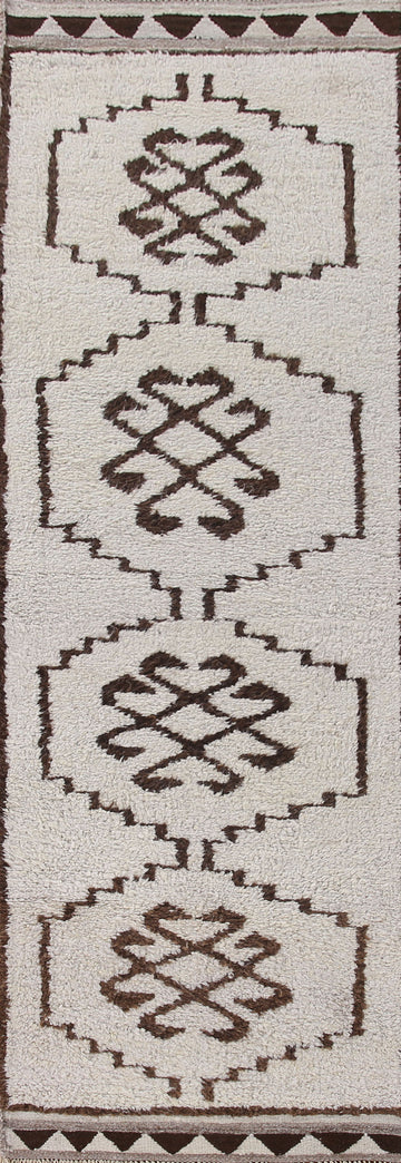 Natural Dye Anatolian Oriental Runner Rug 3x12