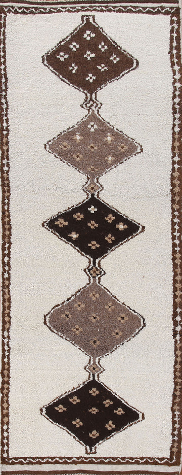 Plush Turkish Anatolian Wool Runner Rug 4x11
