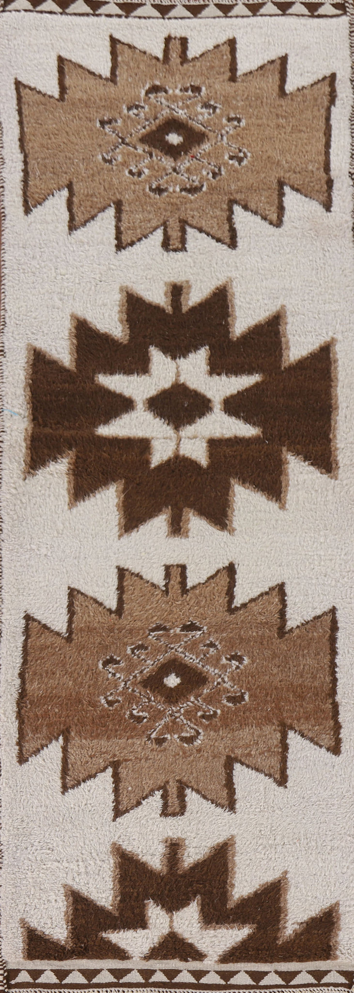 Natural Dye Anatolian Oriental Runner Rug 3x12