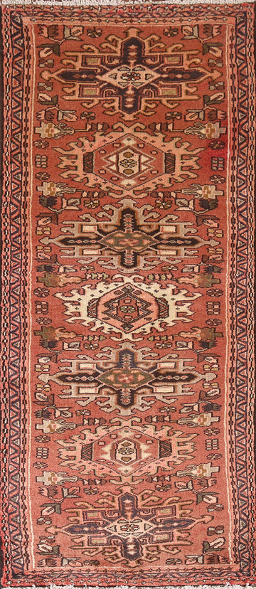 Vintage Wool Gharajeh Persian Rug 3x6