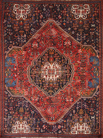 Vegetable Dye Shiraz Persian Rug 4x6