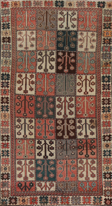 Garden Design Bakhtiari Persian Runner Rug 4x9