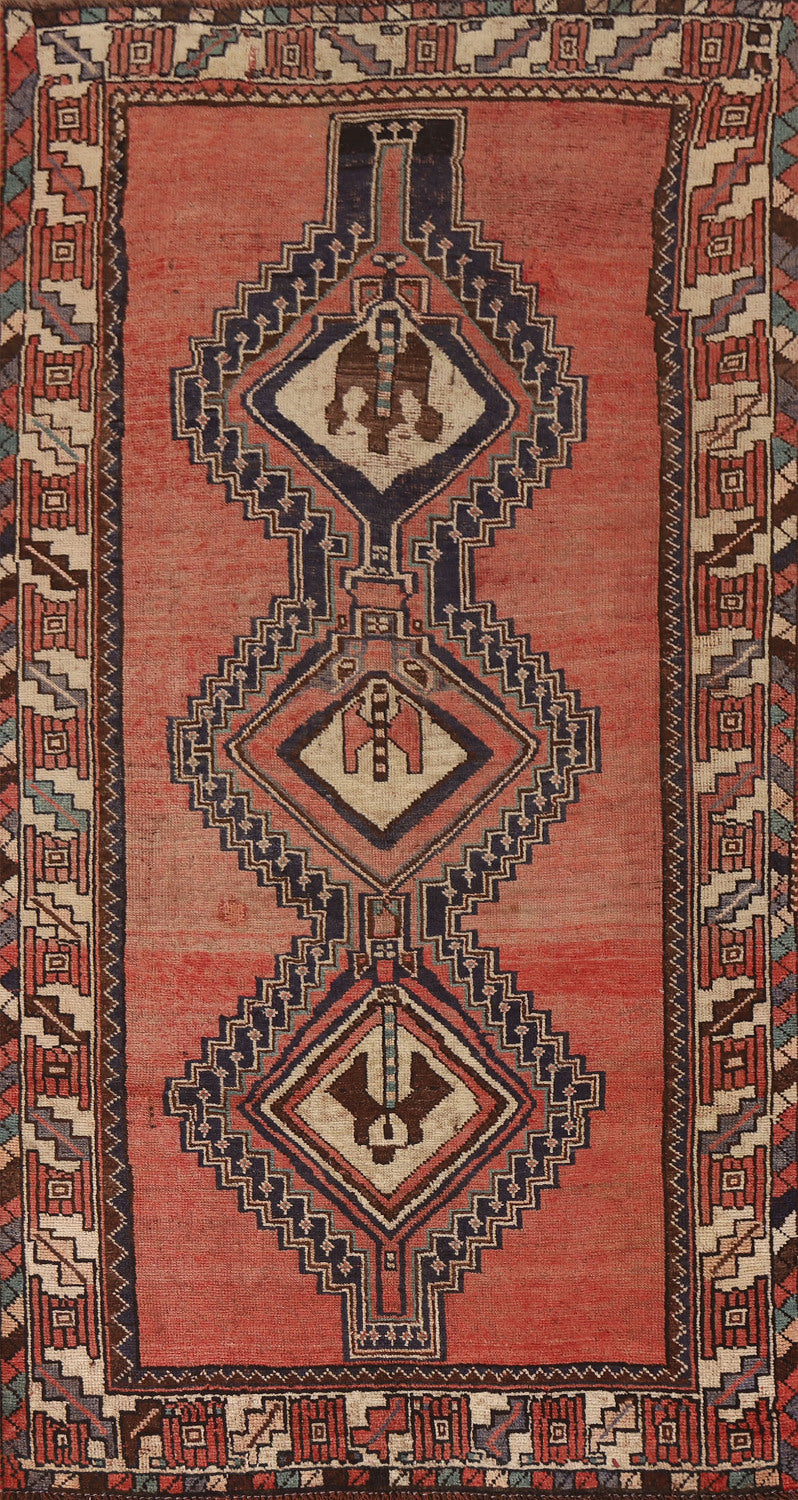 Vintage Wool Lori Persian Runner Rug 4x9