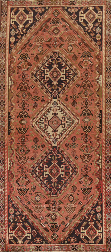 Tribal Wool Shiraz Persian Runner Rug 3x10