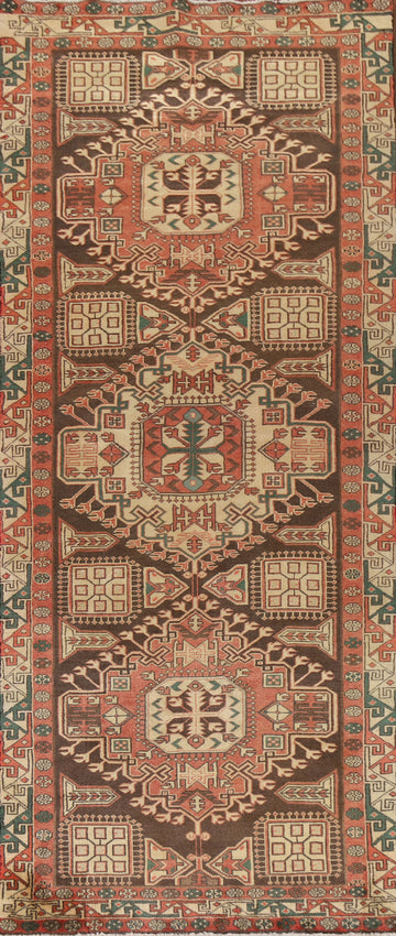 Vintage Ardebil Persian Runner Rug 4x11