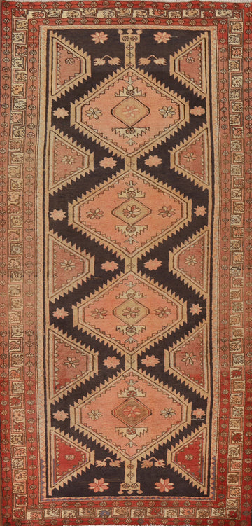Handmade Wool Ardebil Persian Rug 5x11