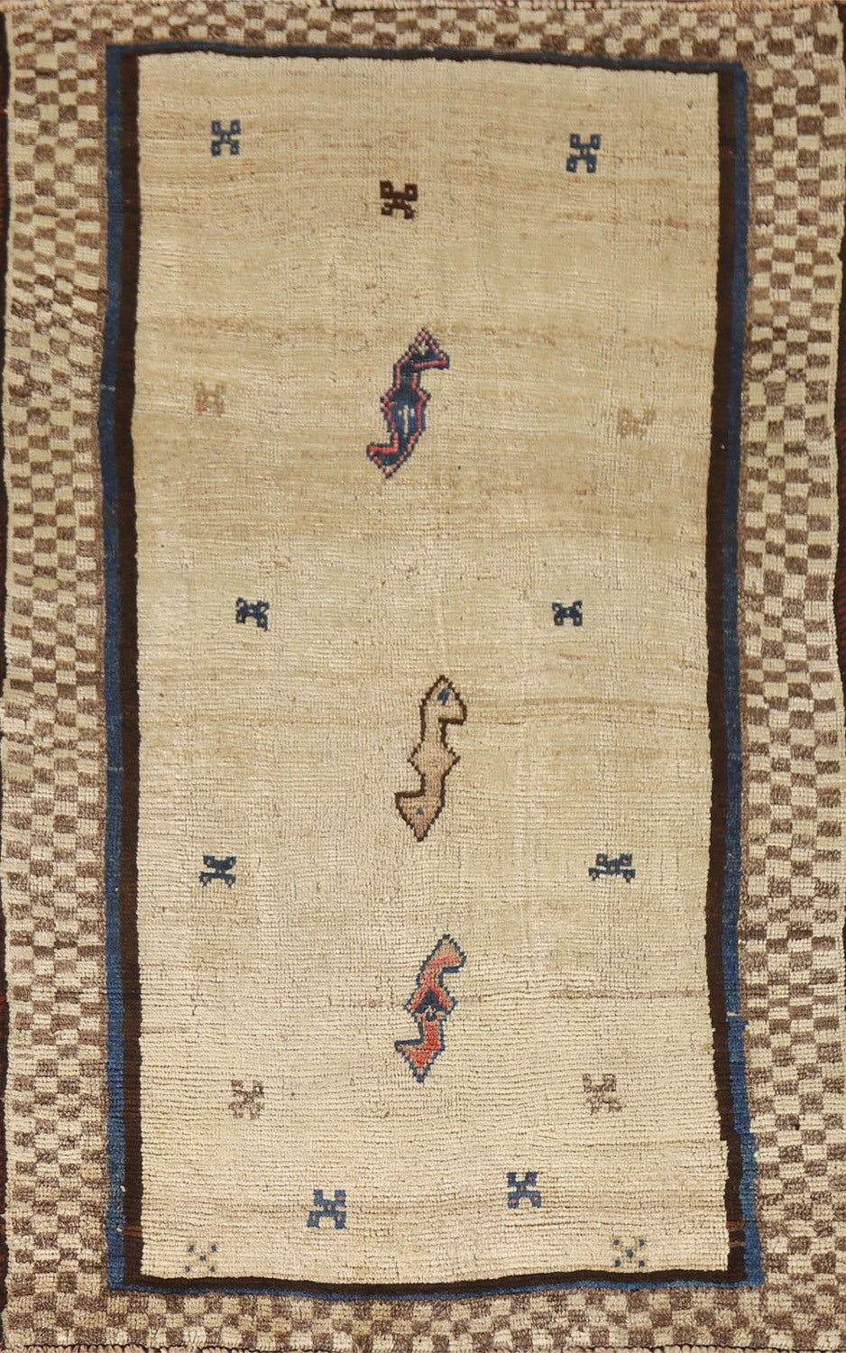 Natural Dye Gabbeh Persian Rug 3x5