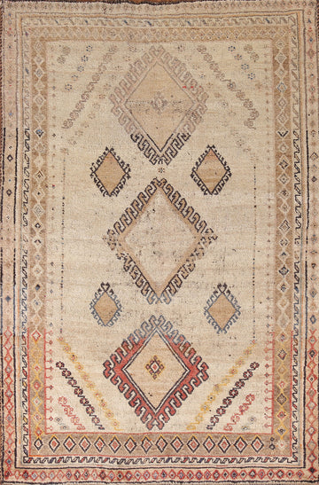 Geometric Gabbeh Persian Rug 5x7
