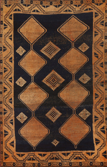 Antique Geometric Lori Persian Rug 4x7
