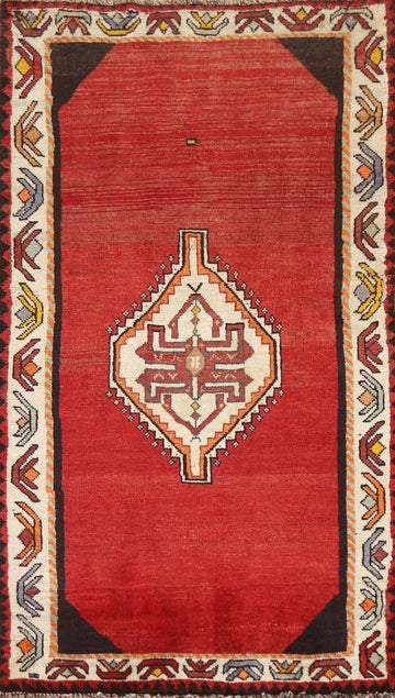Geometric Red Shiraz Persian Rug 3x5